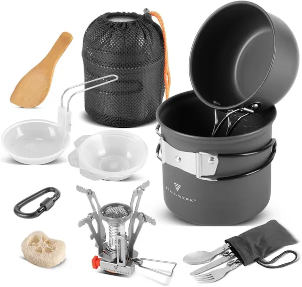 Camping-Kochgeschirr-Set Aluminium-Campinggeschirr…