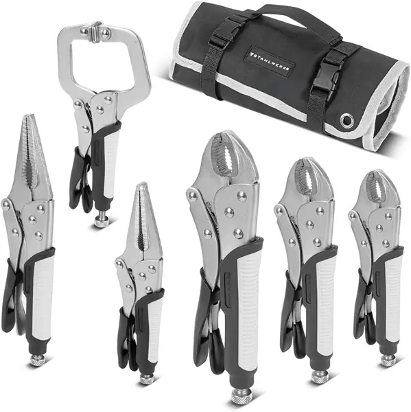 Gripzangen Set 6-teilig Langbeck-Gripzangen 127–254 mm