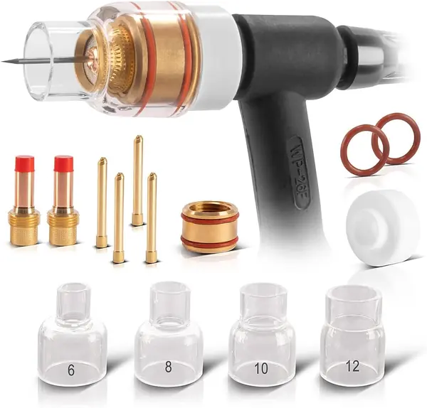 Premium WIG Glas-Gaslinsen-Set mit 14 Teilen für WP